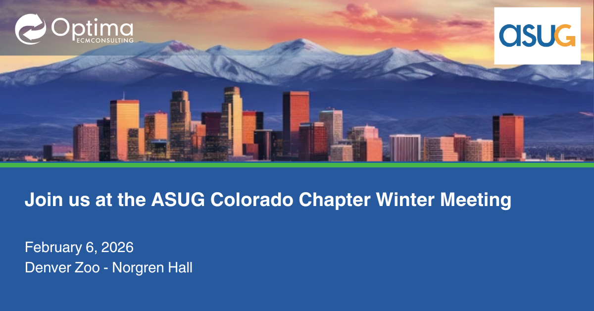 ASUG Colorado Chapter Winter Meeting & Social 
