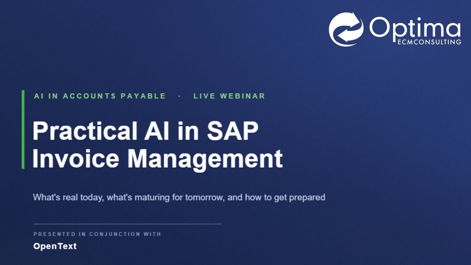 Practical AI in SAP Invoice Automation: What OpenText VIM Can Do Today