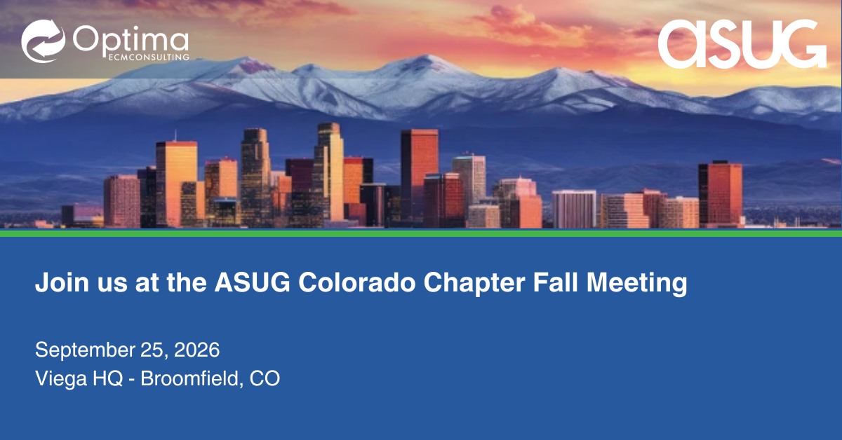 ASUG Colorado Chapter Fall Meeting