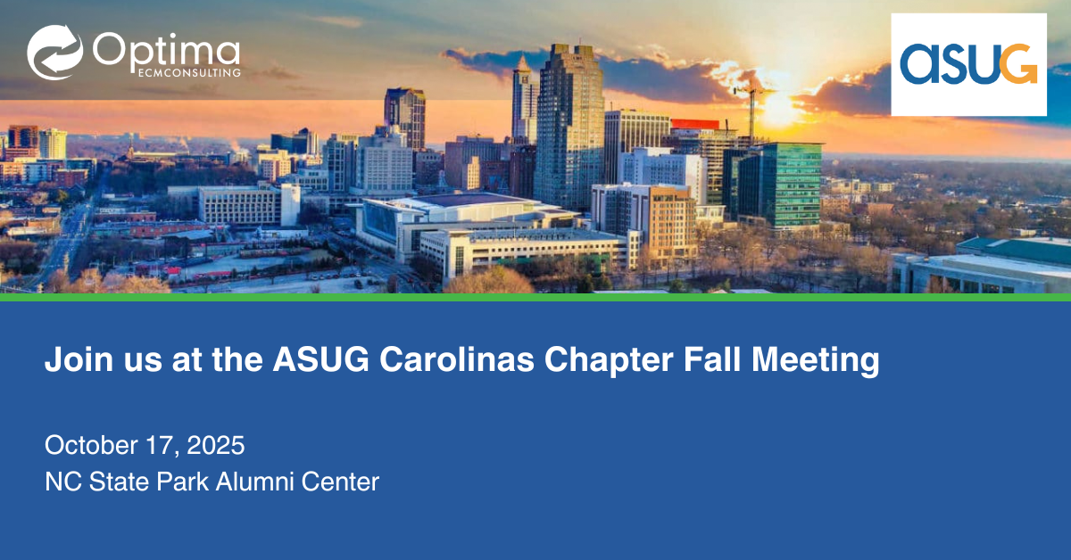 ASUG Carolinas Chapter Fall Meeting